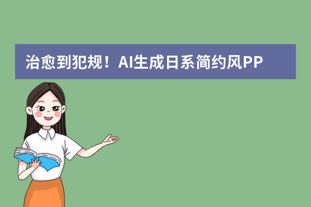 治愈到犯规！AI生成日系简约风PPT，文创产品介绍首选