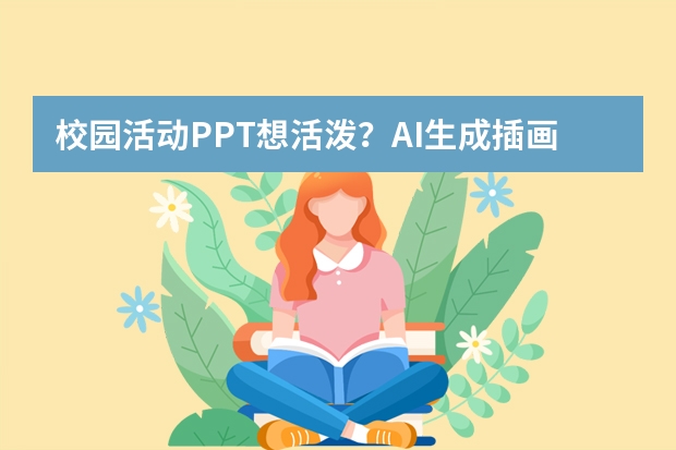 校园活动PPT想活泼？AI生成插画风超讨喜