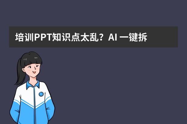 培训PPT知识点太乱？AI 一键拆分，学员秒懂！