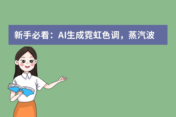 新手必看：AI生成霓虹色调，蒸汽波风PPT超出片