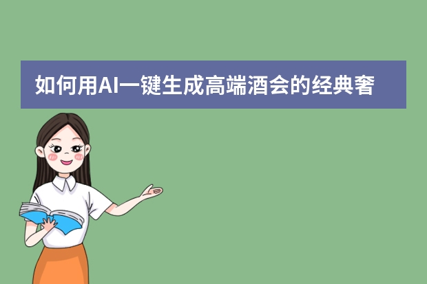 如何用AI一键生成高端酒会的经典奢华风PPT？