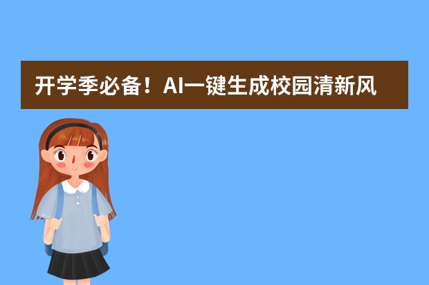 开学季必备！AI一键生成校园清新风PPT，班会展示清爽又吸睛