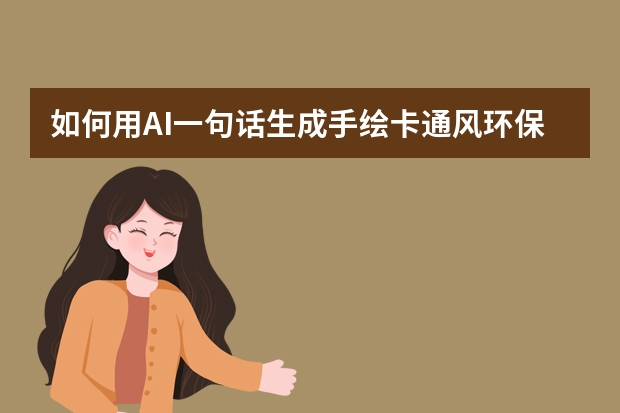 如何用AI一句话生成手绘卡通风环保科普PPT？