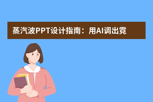 蒸汽波PPT设计指南：用AI调出霓虹紫粉，复刻复古电子美学