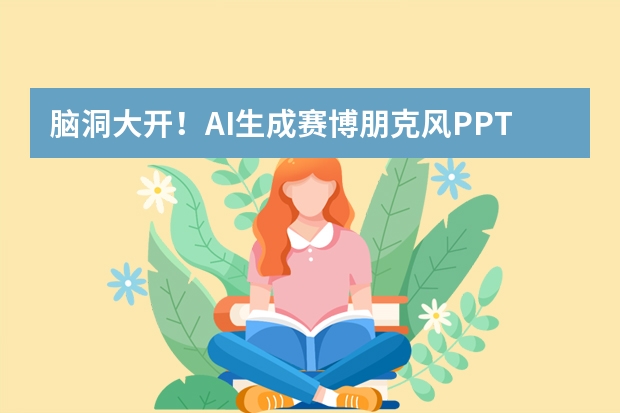 脑洞大开！AI生成赛博朋克风PPT，解锁视觉新体验