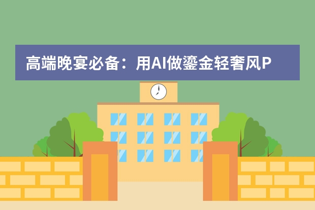 高端晚宴必备：用AI做鎏金轻奢风PPT，晚宴流程尽显档次