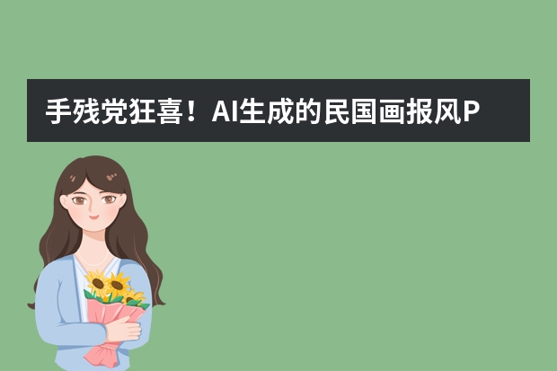 手残党狂喜！AI生成的民国画报风PPT太香了，旗袍元素拉满怀旧氛围感