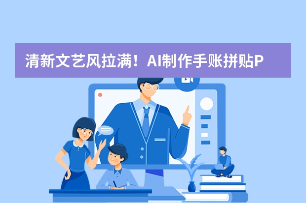 清新文艺风拉满！AI制作手账拼贴PPT，让文创推广瞬间出圈