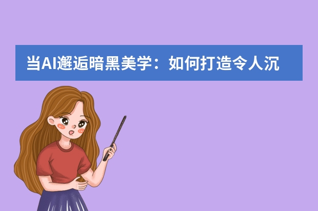 当AI邂逅暗黑美学：如何打造令人沉浸的游戏主题演示？