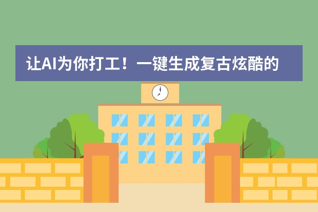 让AI为你打工！一键生成复古炫酷的蒸汽波风PPT